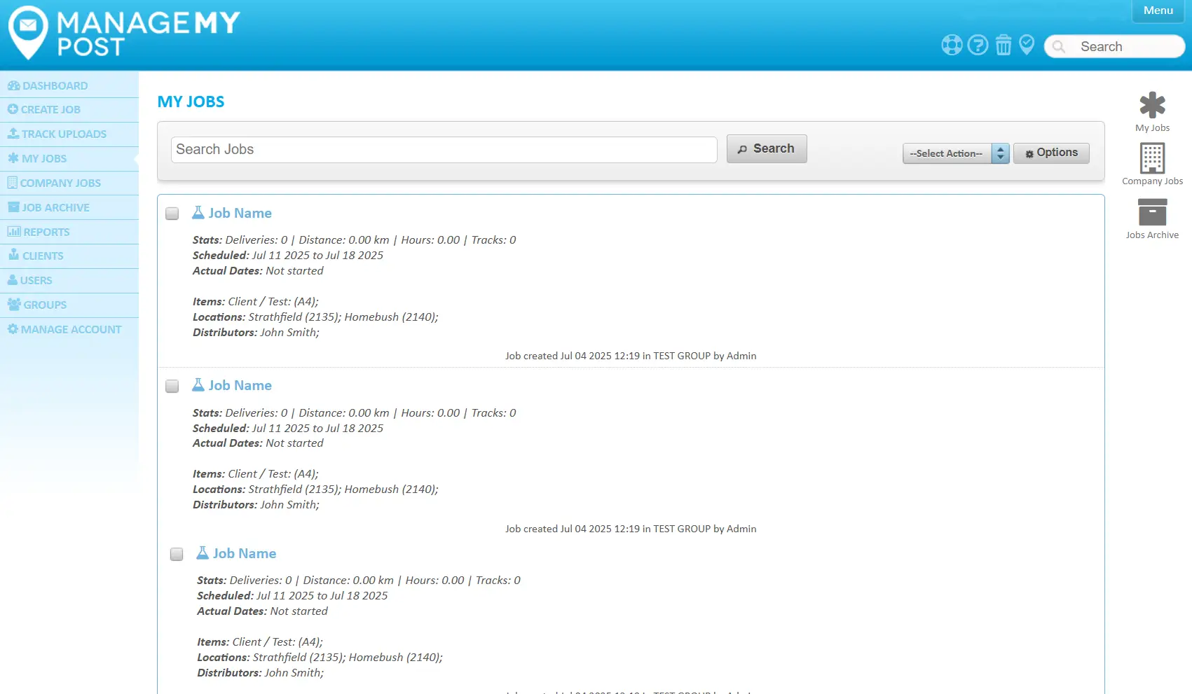 Keep track of multiple jobs